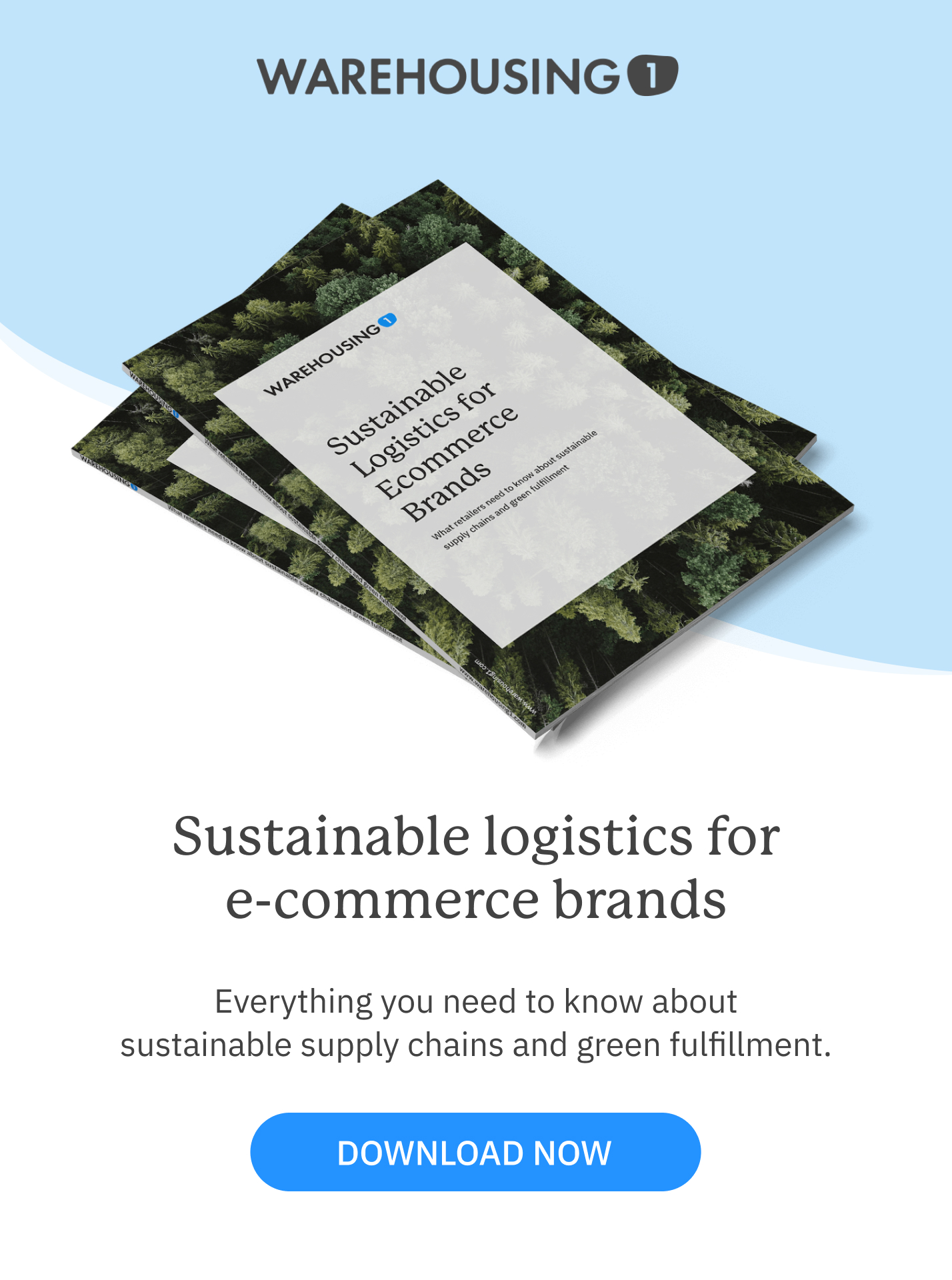 Sustainable logistics for e-commerce brands